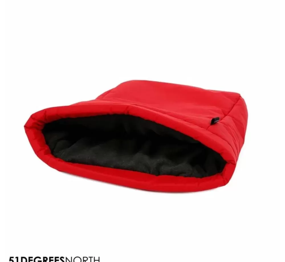 51 Degrees North Dog Blankets | Dog Sleeping Bag Fire Red