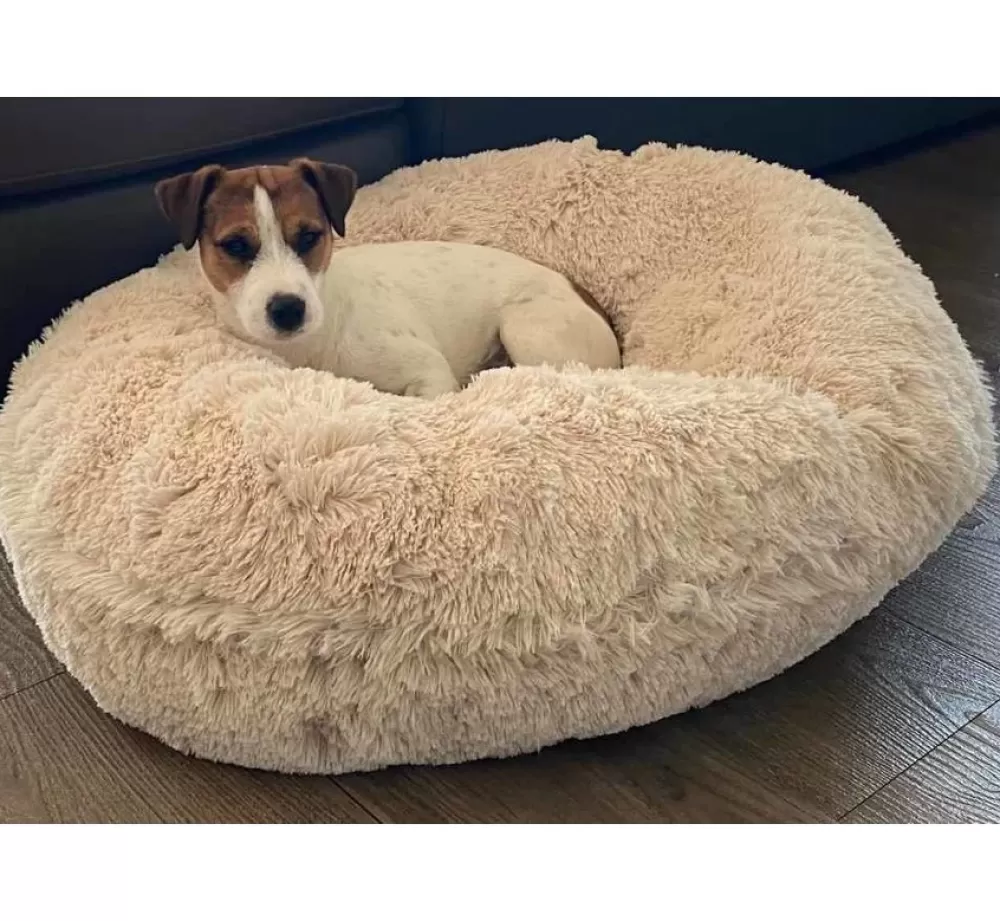 Bessie and Barnie Synthetic Dog Bed | Dog Bagel Bed Blondie