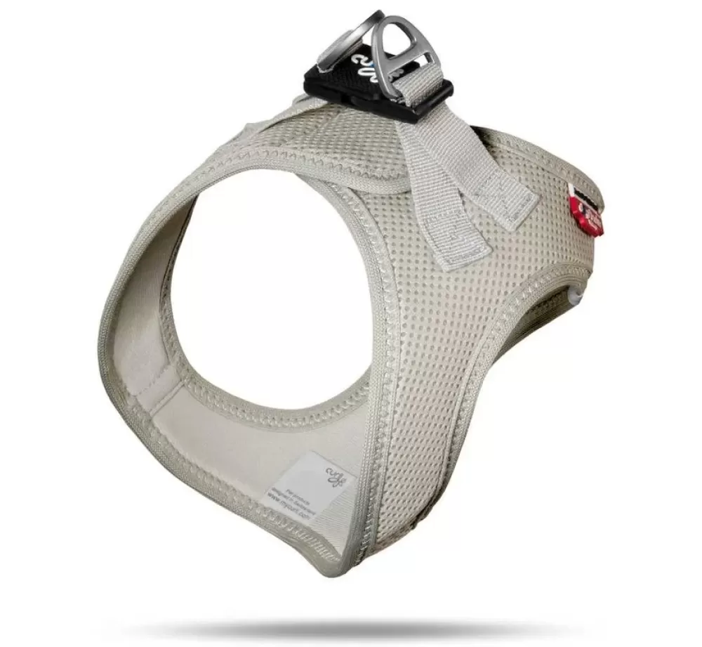 Curli Puppy Harness | Dog Harness Air Mesh Grey