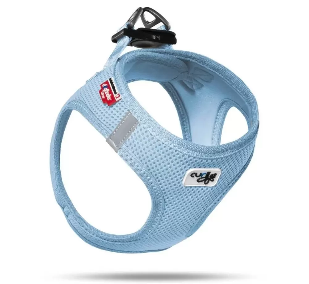 Curli Puppy Harness | Dog Harness Air Mesh Lightblue