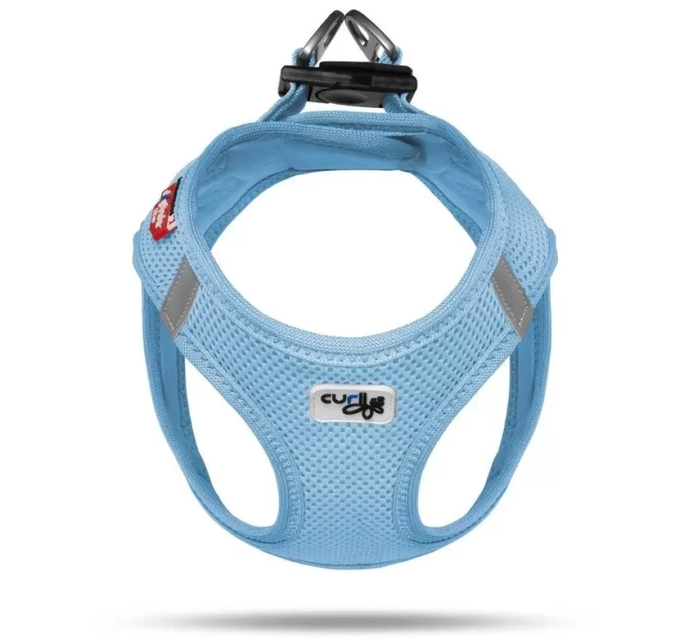 Curli Puppy Harness | Dog Harness Air Mesh Lightblue