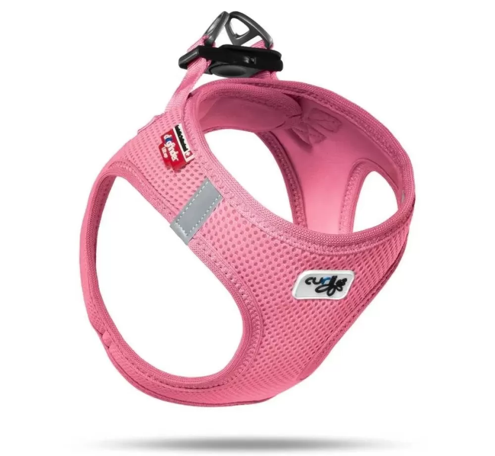 Curli Puppy Harness | Dog Harness Air Mesh Pink