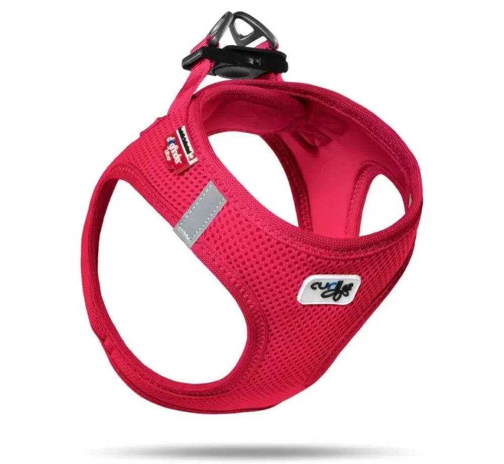 Curli Puppy Harness | Dog Harness Air Mesh Red