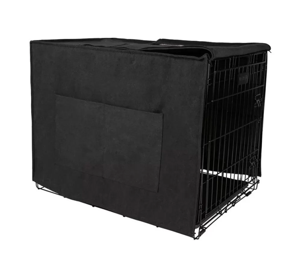 District70 Travel Bench Dog | Cover For Dog Crate Dark Grey