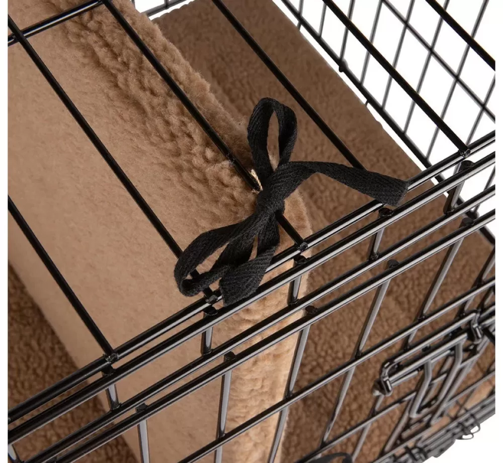 District70 Travel Bench Dog | Sherpa Crate Divider Mocha