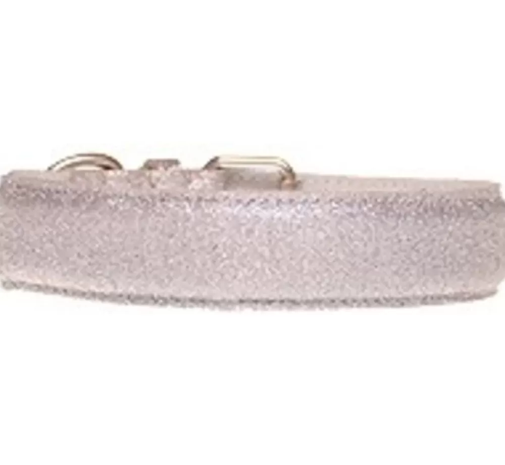 Doxtasy Large Dog Collar | Dog Collar Glitter Silver