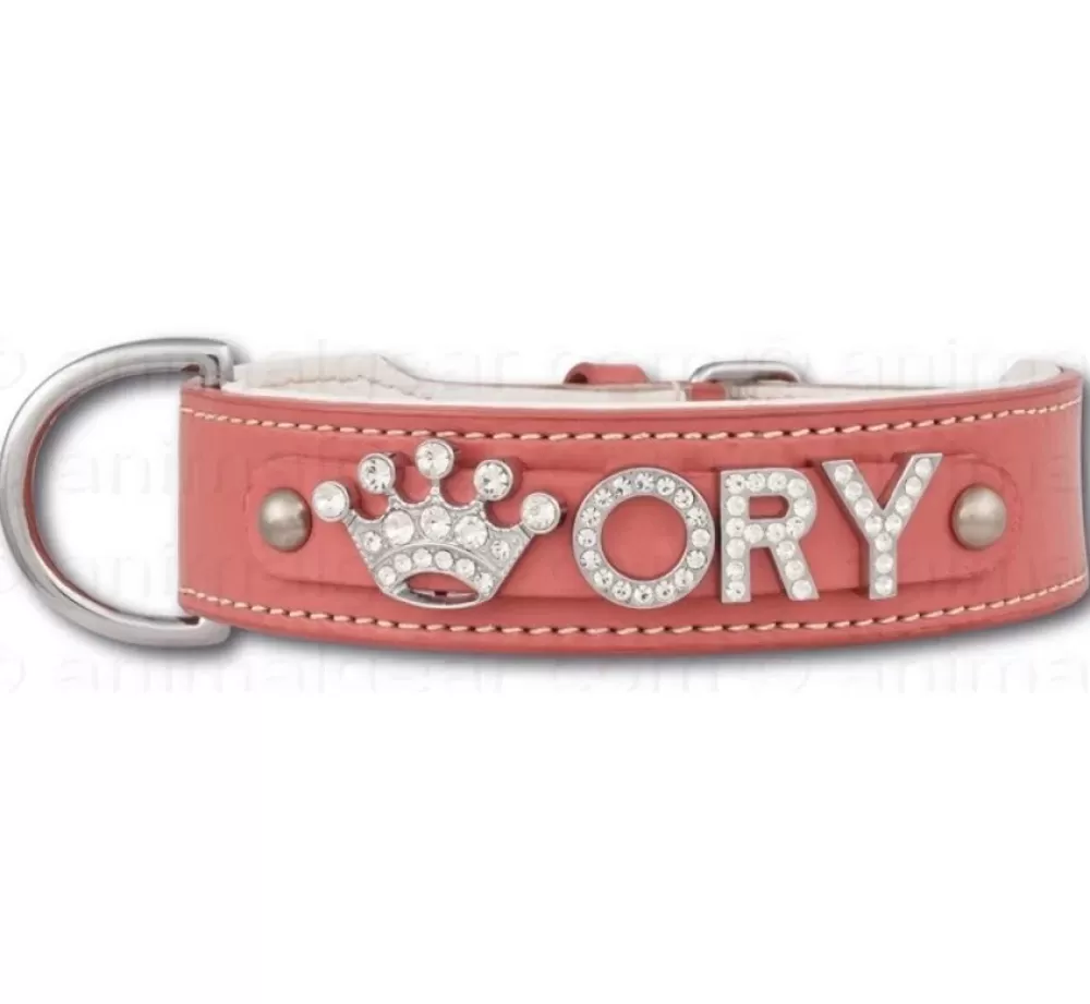 Doxtasy Dog Collar With Name | Dog Collar With Name Medium Pink