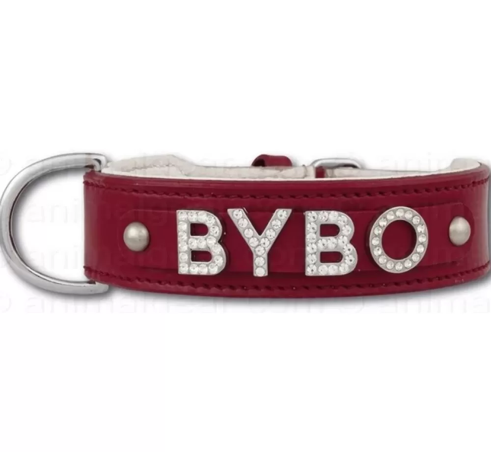 Doxtasy Dog Collar With Name | Dog Collar With Name Medium Red