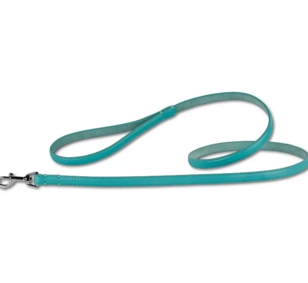 Doxtasy Leather Dog Leash | Dog Leash Turquoise