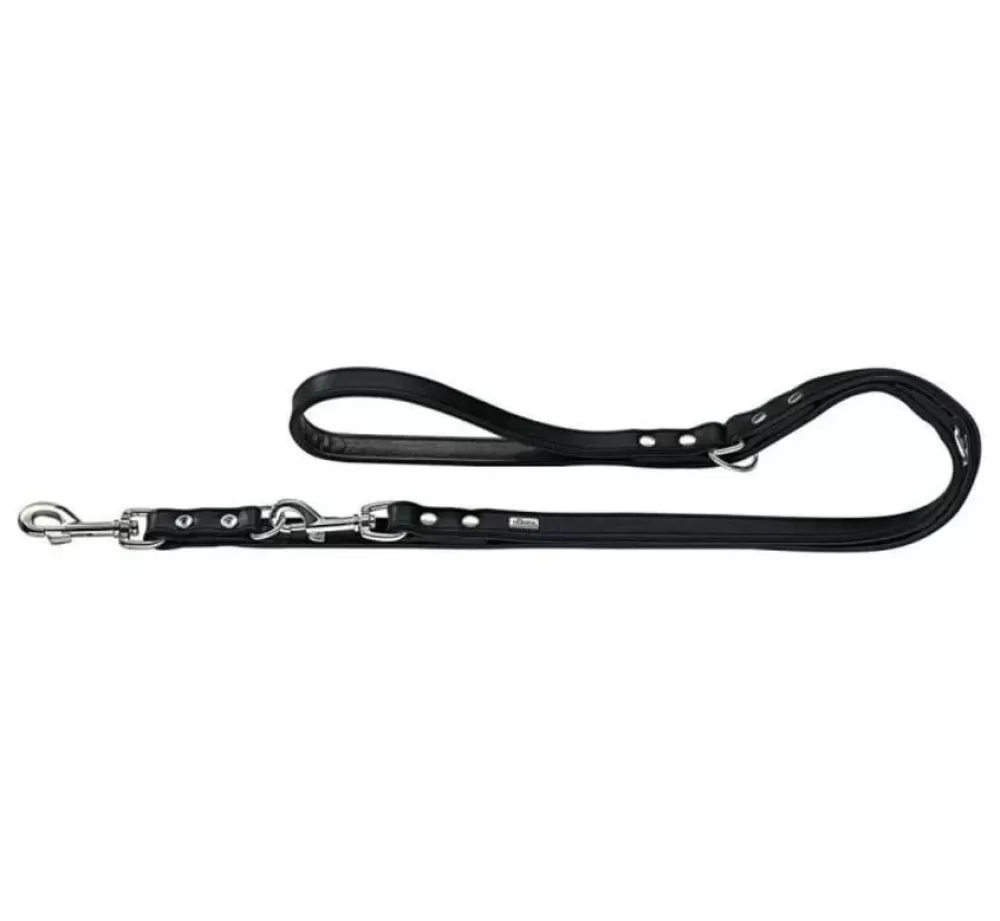 Hunter Leather Dog Leash | Adjustable Dog Leash Rom Black