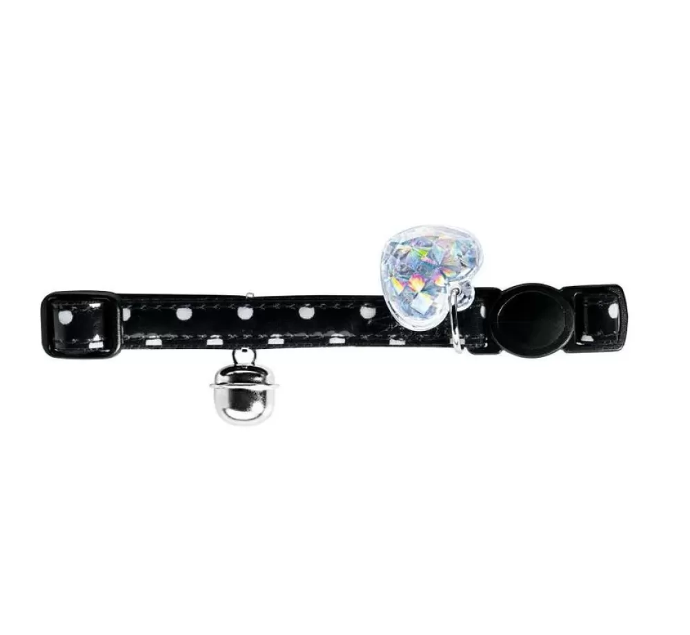 Hunter Cat Collars | Cat Collar Glossy Dots Black