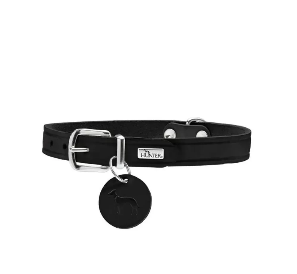 Hunter Leather Dog Collar | Dog Collar Aalborg Black