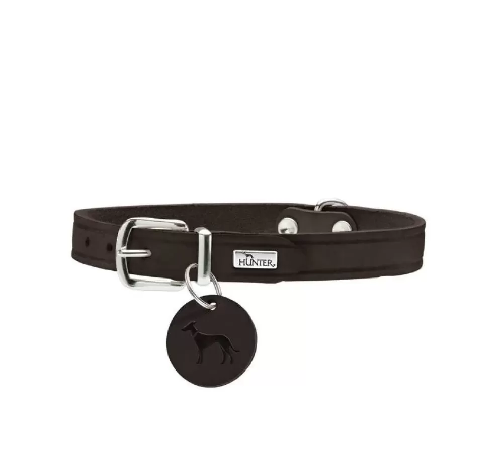 Hunter Leather Dog Collar | Dog Collar Aalborg Dark Brown