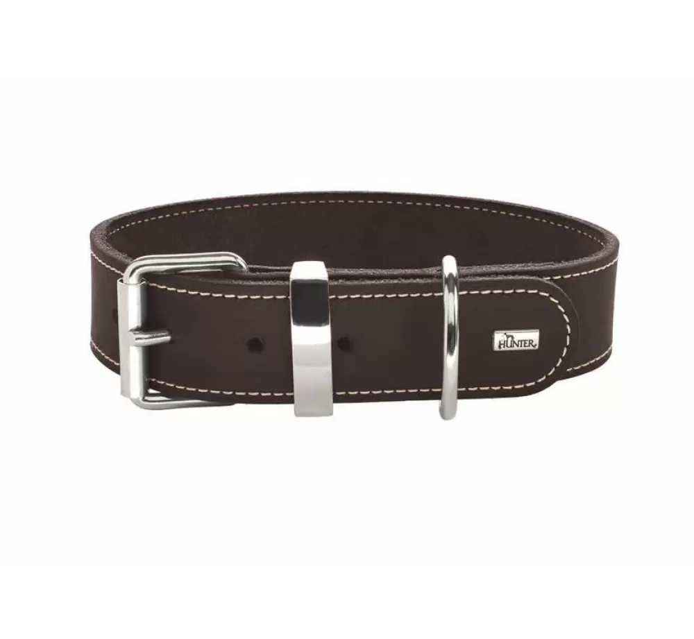 Hunter Leather Dog Collar | Dog Collar Aalborg Special Brown