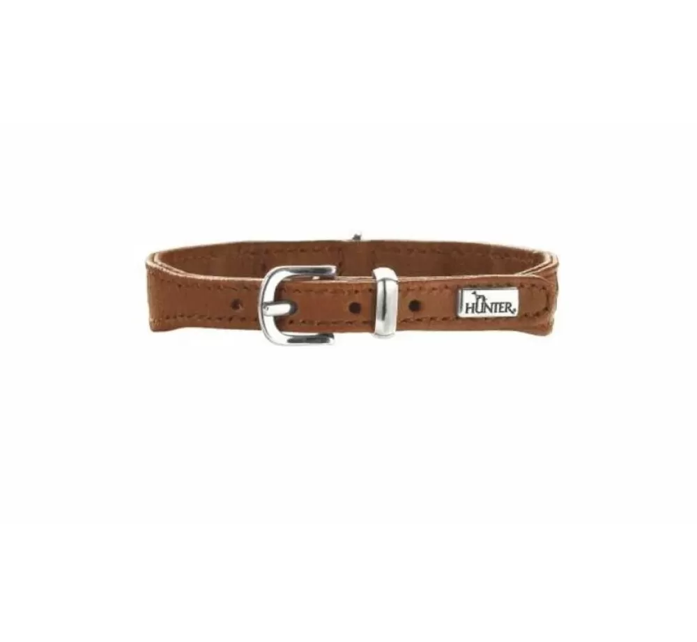 Hunter Exclusive Dog Collars | Dog Collar Diamond Elk Petit Cognac