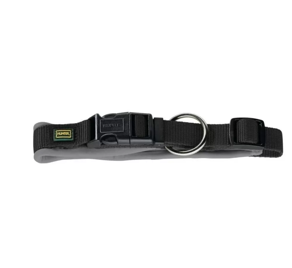 Hunter Large Dog Collar | Dog Collar Neoprene Vario Plus Black