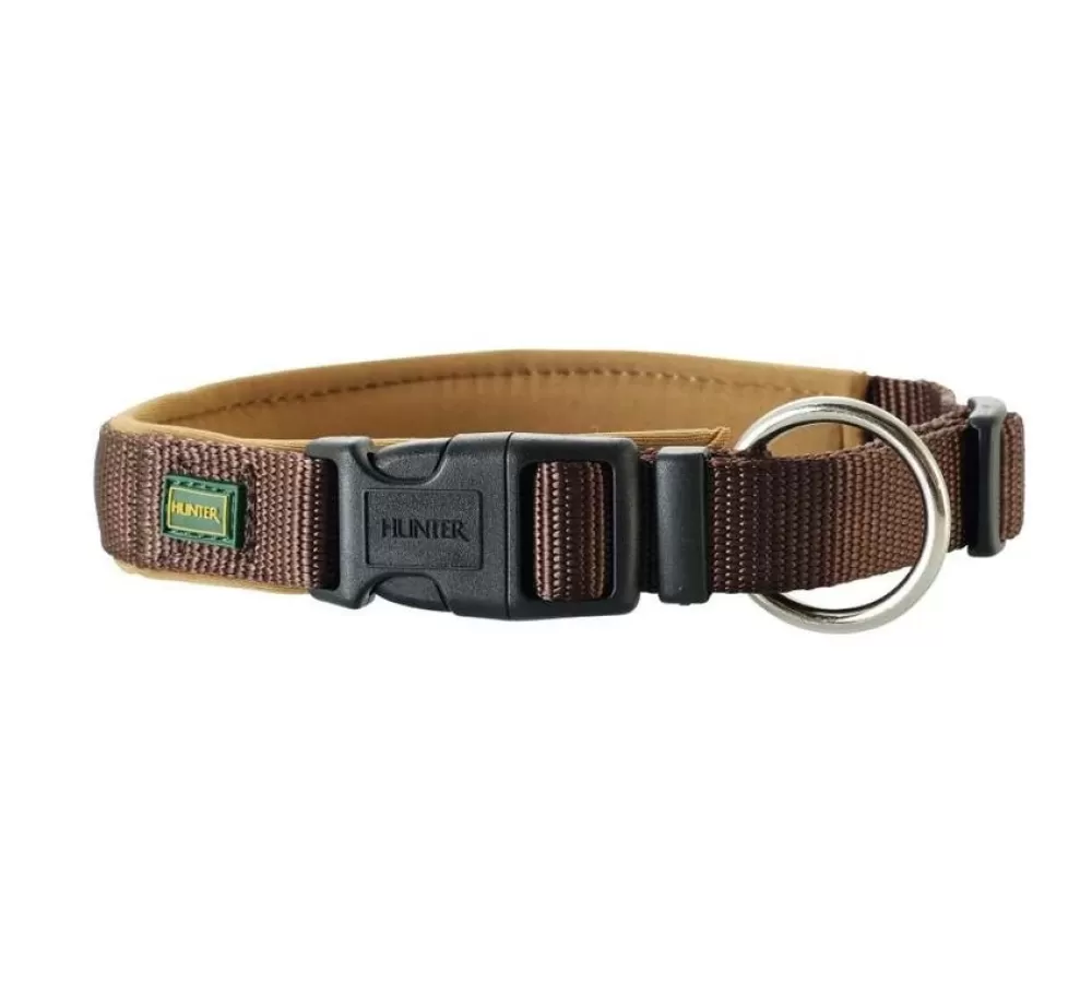 Hunter Large Dog Collar | Dog Collar Neoprene Vario Plus Brown