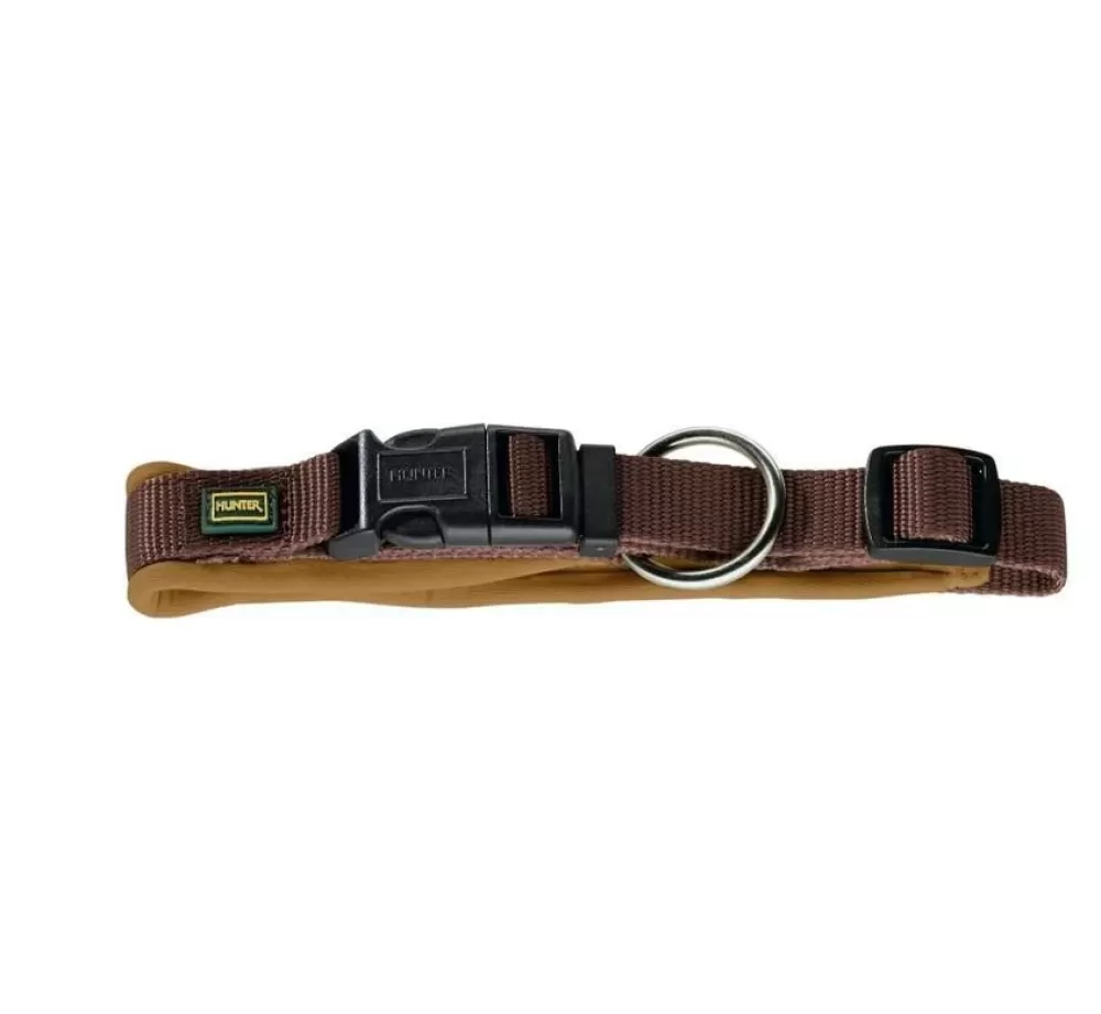 Hunter Large Dog Collar | Dog Collar Neoprene Vario Plus Brown