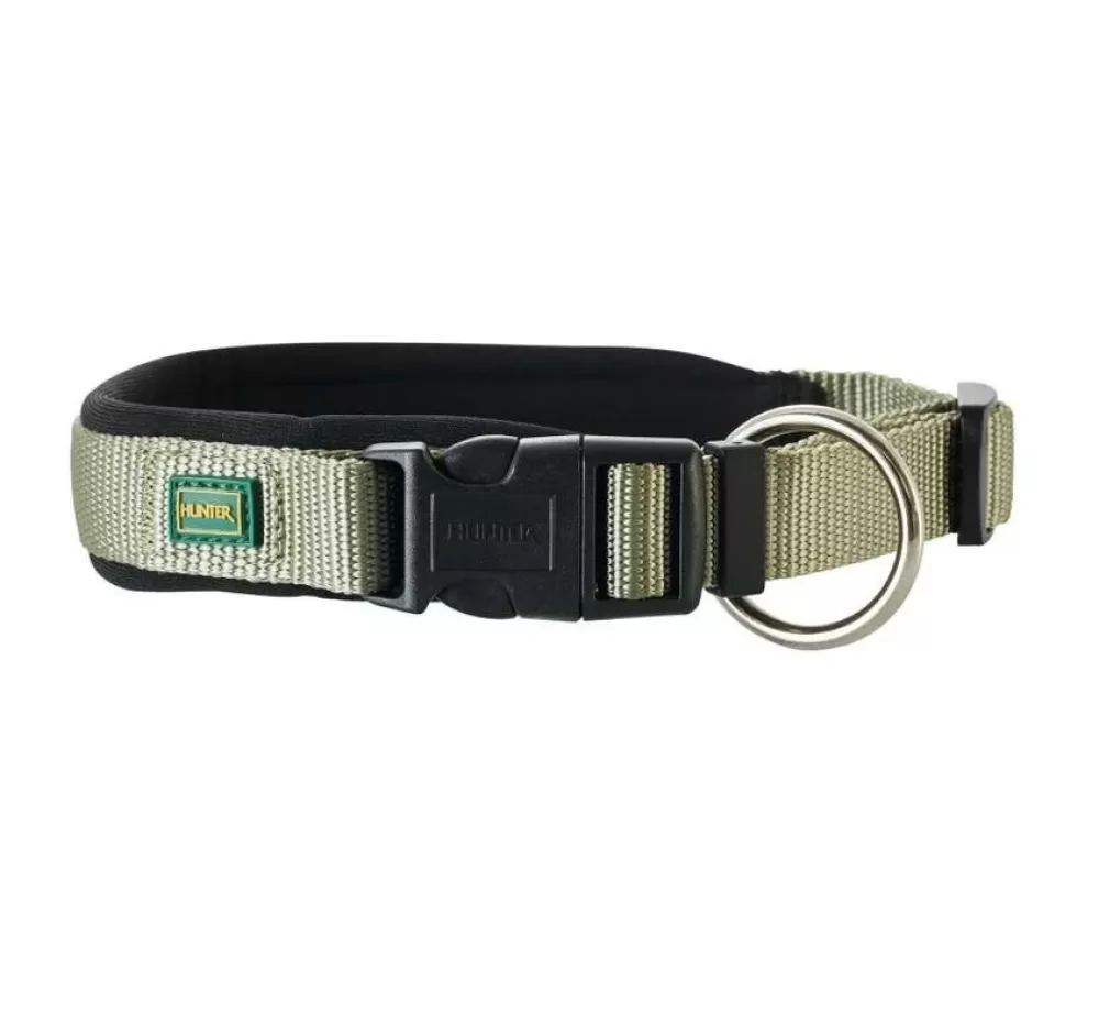 Hunter Large Dog Collar | Dog Collar Neoprene Vario Plus Olive