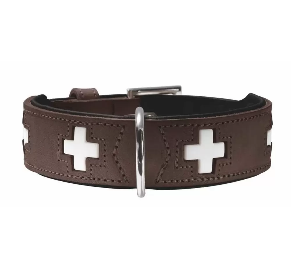 Hunter Large Dog Collar | Dog Collar Swiss Brown