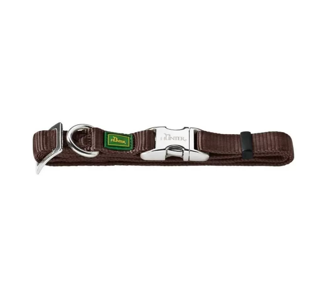 Hunter Large Dog Collar | Dog Collar Vario Alu Strong Brown