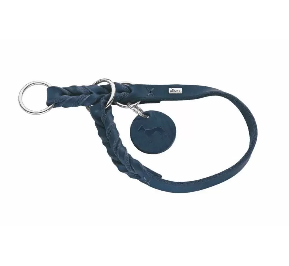 Hunter Exclusive Dog Collars | Slip Collar Solid Education Blue