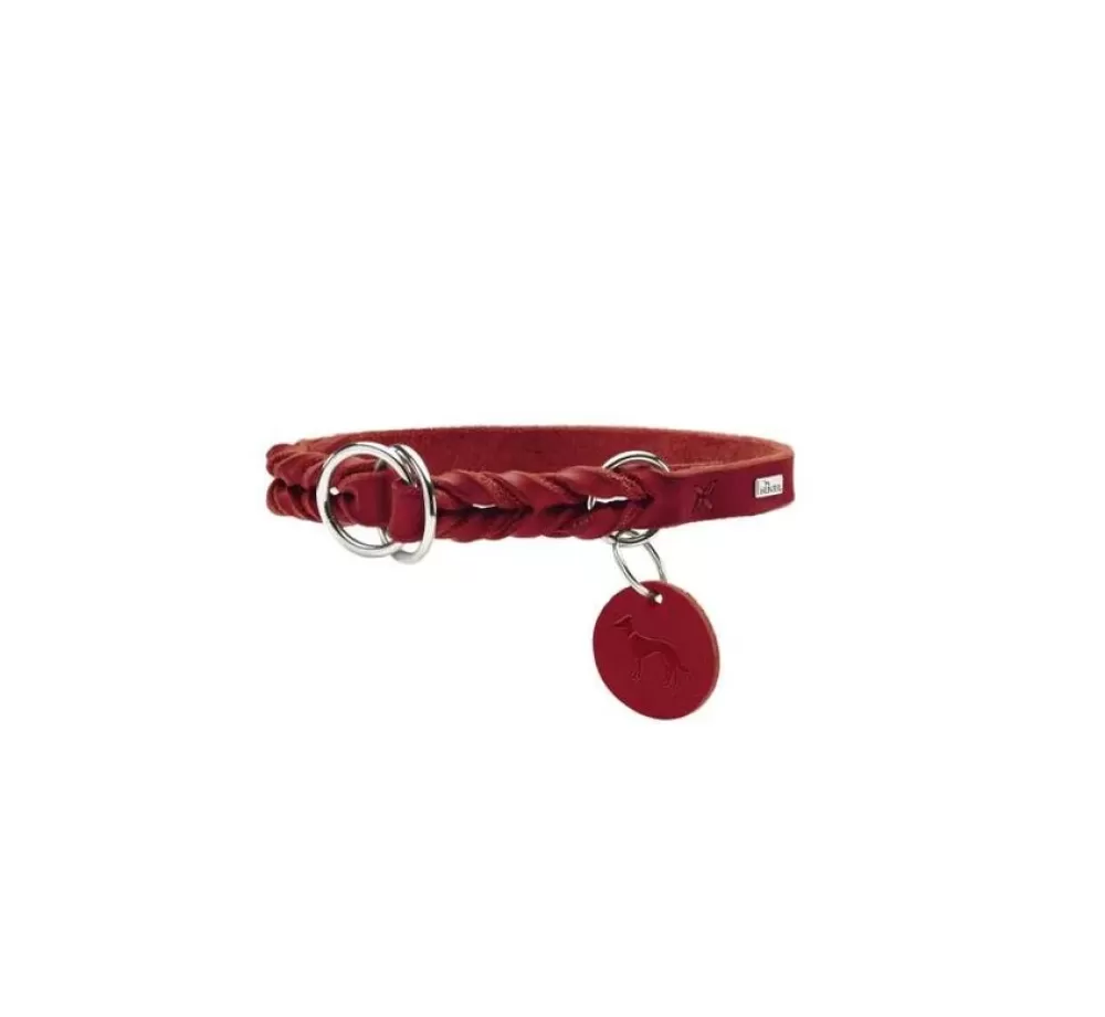 Hunter Exclusive Dog Collars | Slip Collar Solid Education Red