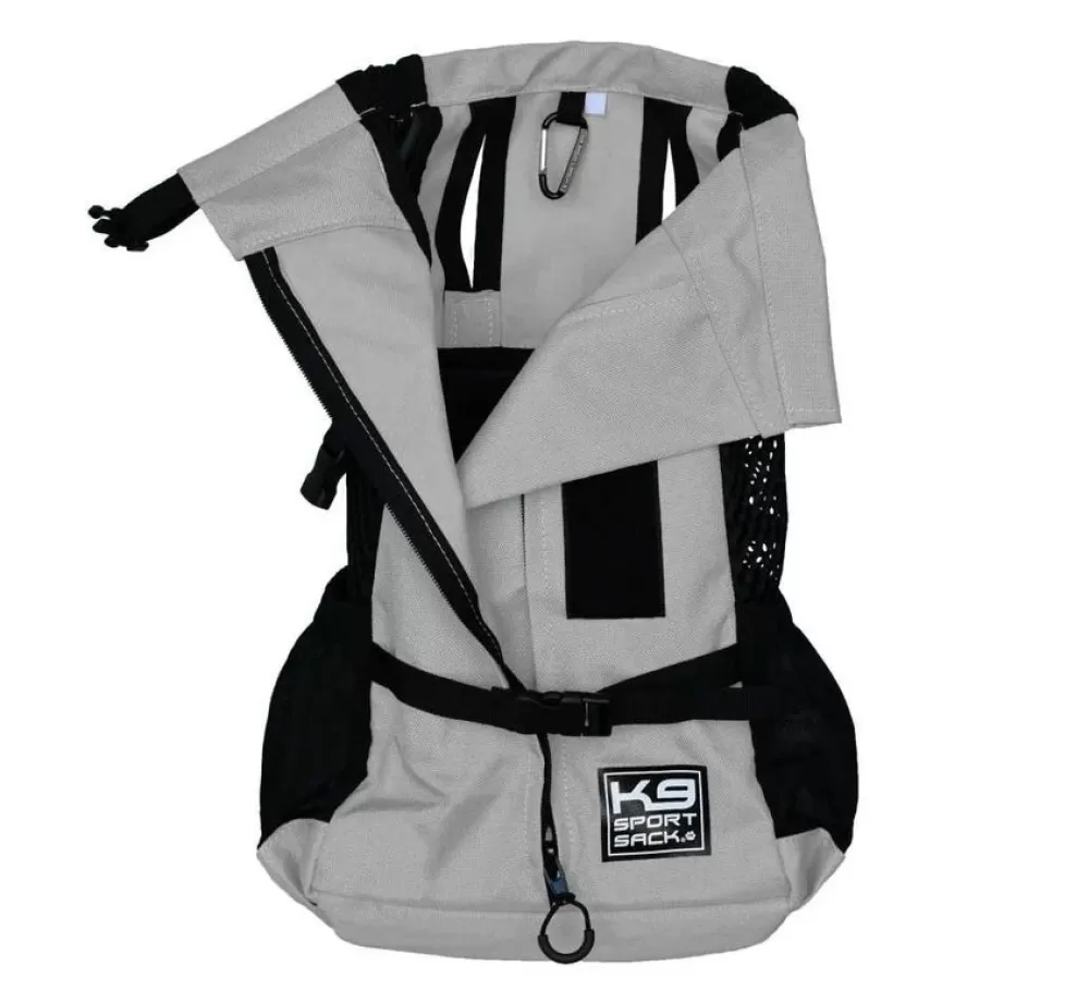 K9 Sport Sack Pet Carriers | Dog Backpack Grey Black 2