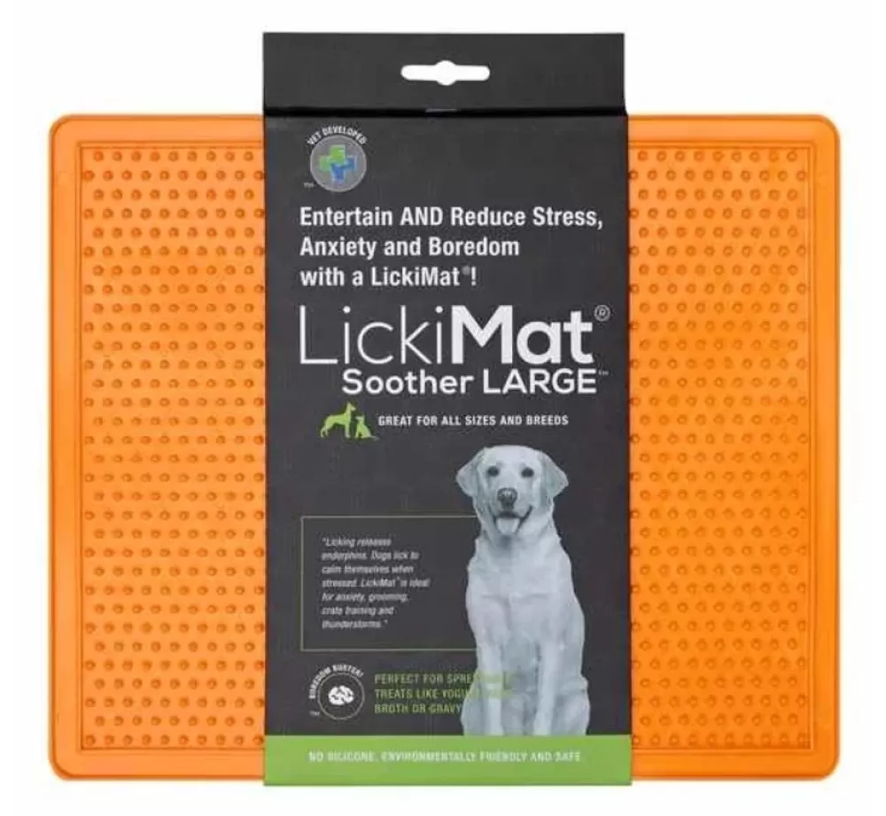 Lickimat Bowls | Soother Classic Orange Large