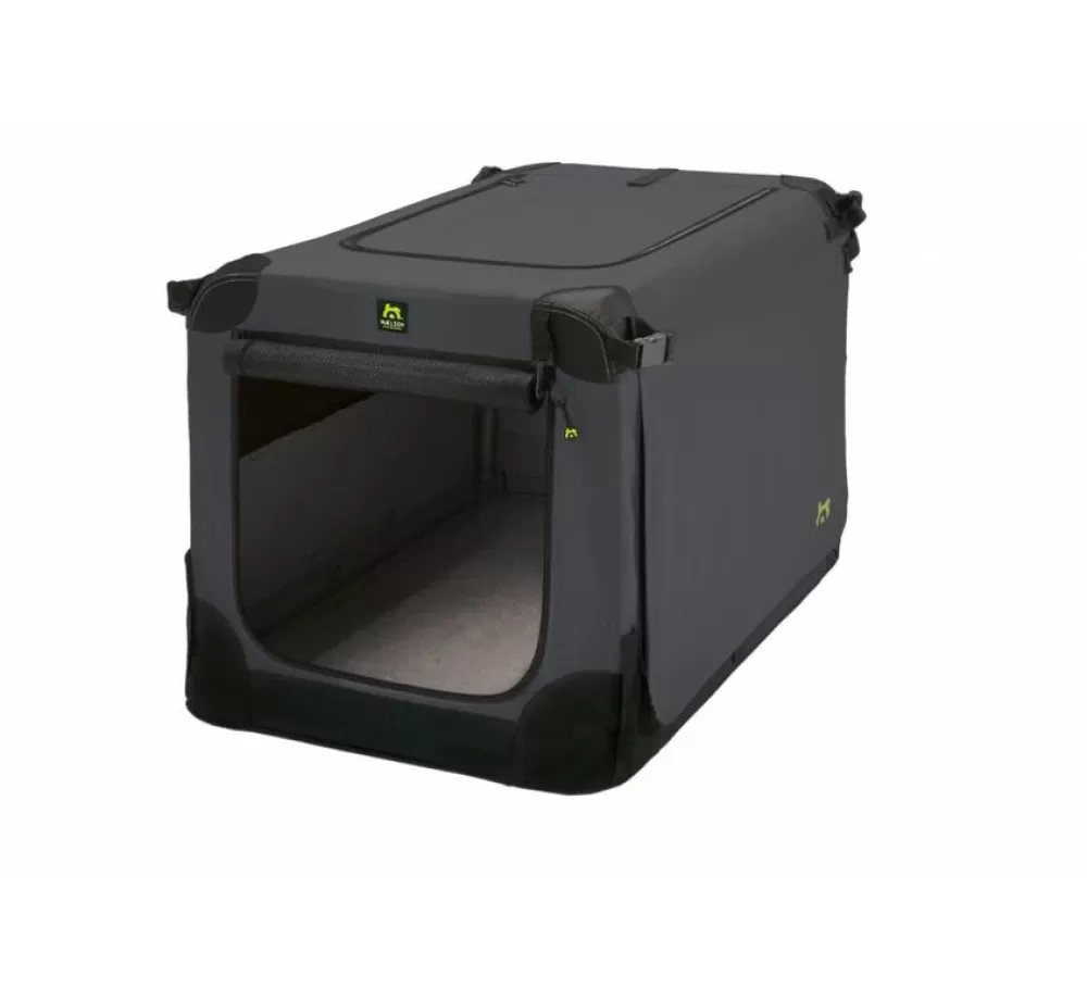 Maelson Travel Bench Dog | Foldable Dog Crate Soft Kennel Anthracite