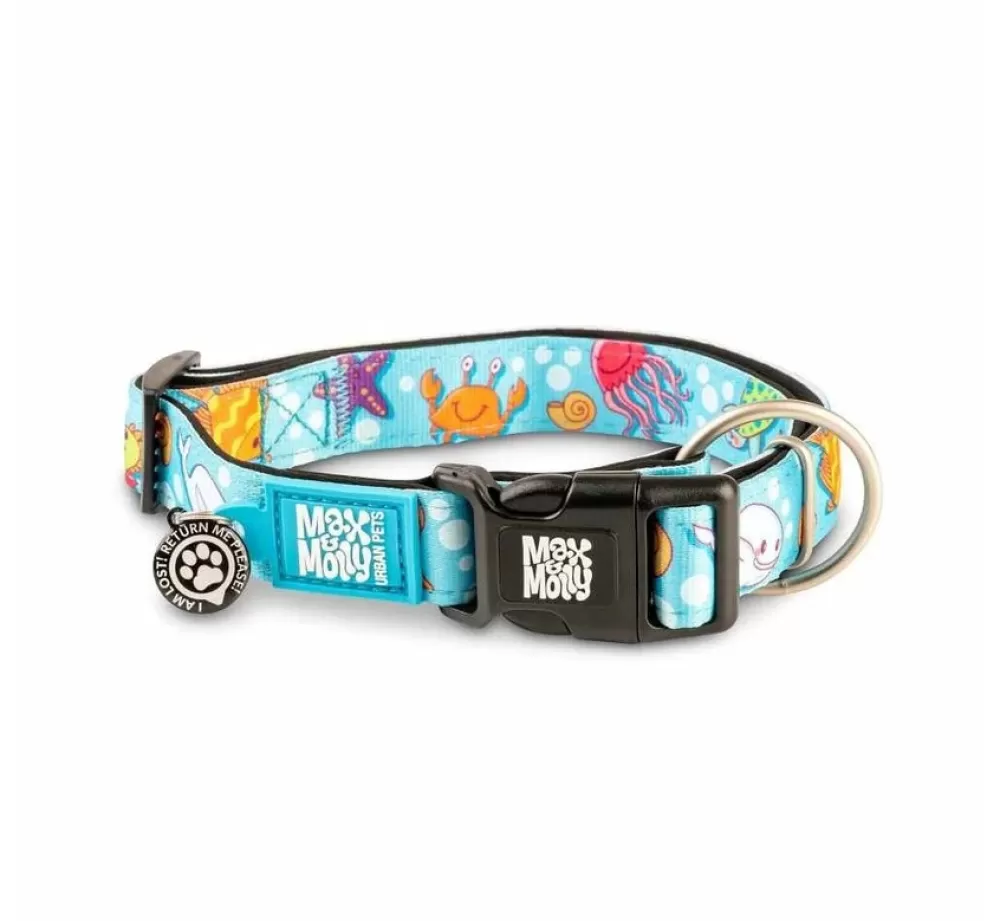 Max & Molly Puppy Collar | Dog Collar Blue Ocean