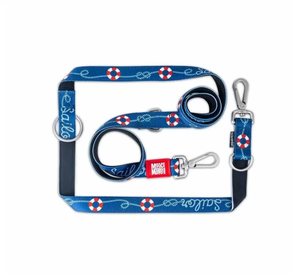 Max & Molly Puppy Leash | Dog Leash Multi Function Sailor