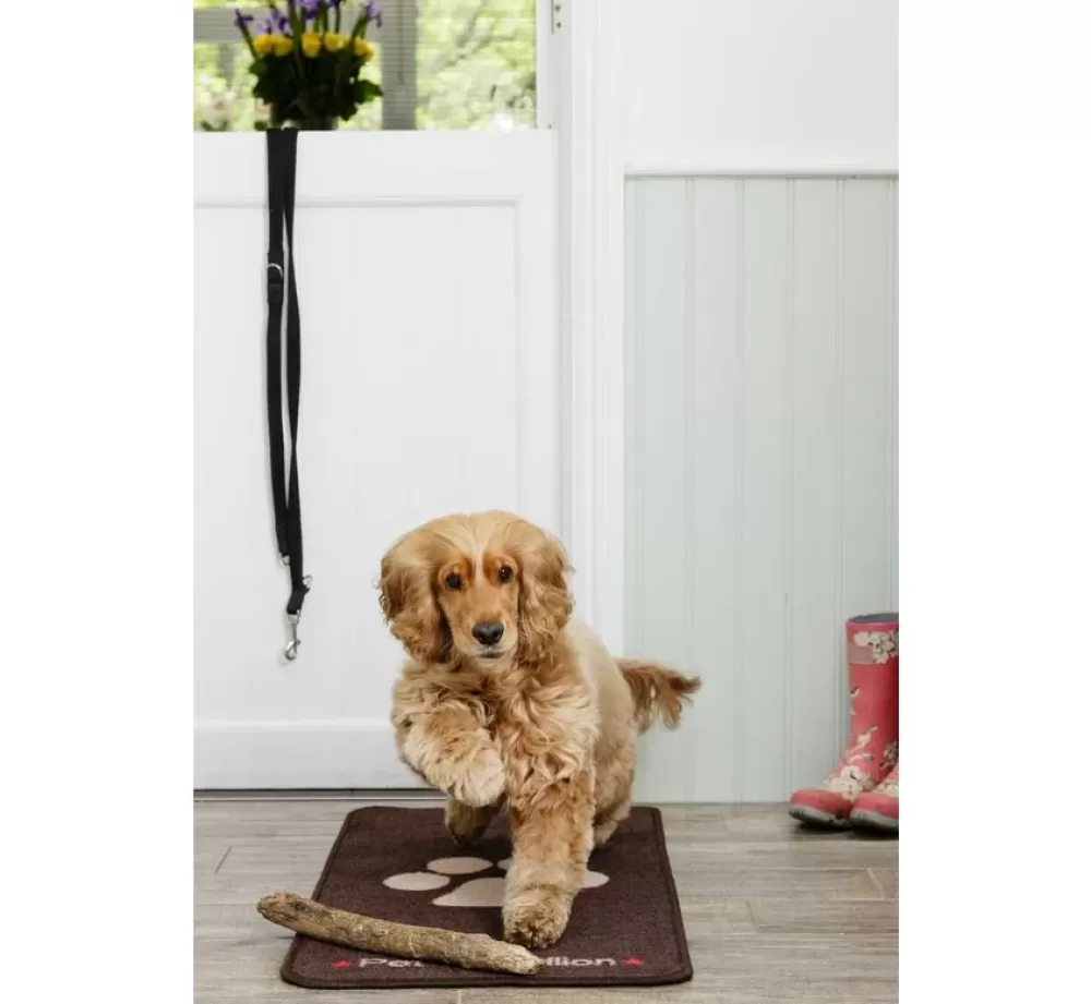 Pet Rebellion Barrier Rugs | Barrier Rug Stop Muddy Paws Brown