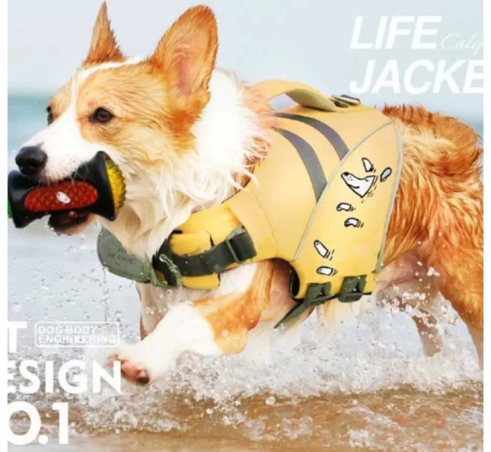 Petsochic For The Boat | Dog Life Jacket Yellow