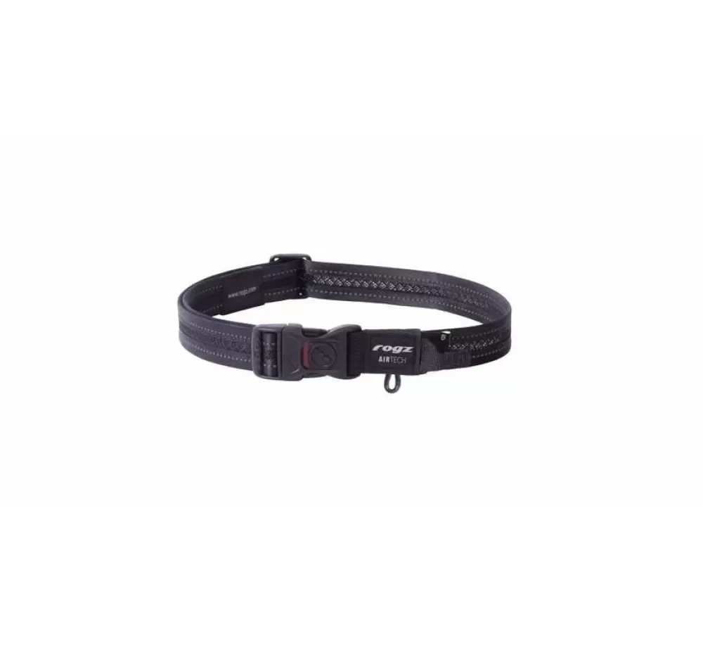 Rogz Large Dog Collar | Dog Collar Airtech Classic Black