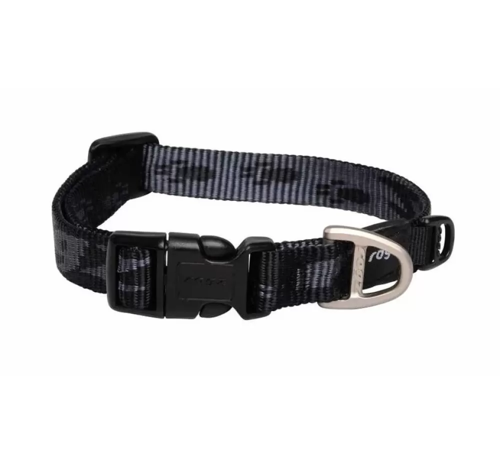 Rogz Large Dog Collar | Dog Collar Alpinist Black