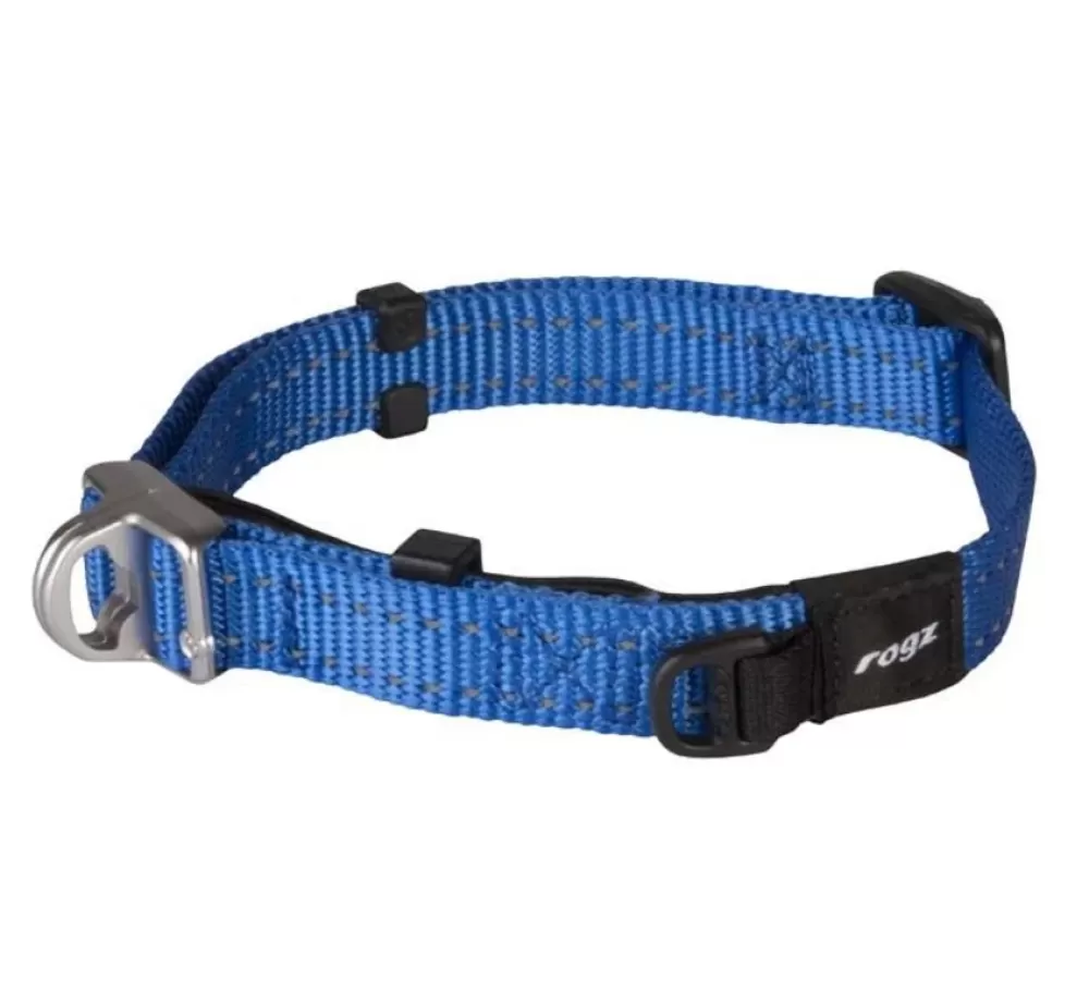 Rogz Large Dog Collar | Dog Collar Safety Blue