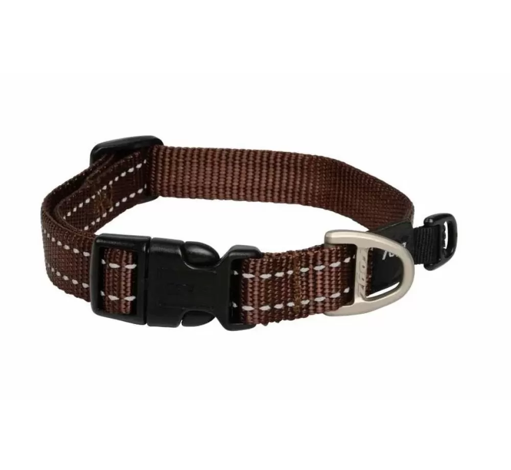 Rogz Large Dog Collar | Dog Collar Utility Brown