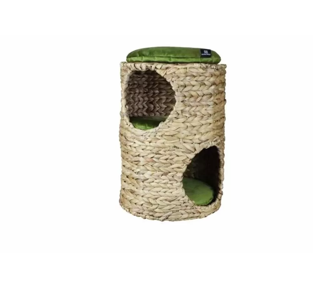 Silvio Design Cat Bed | Round Cat Bed With Olive Cushions