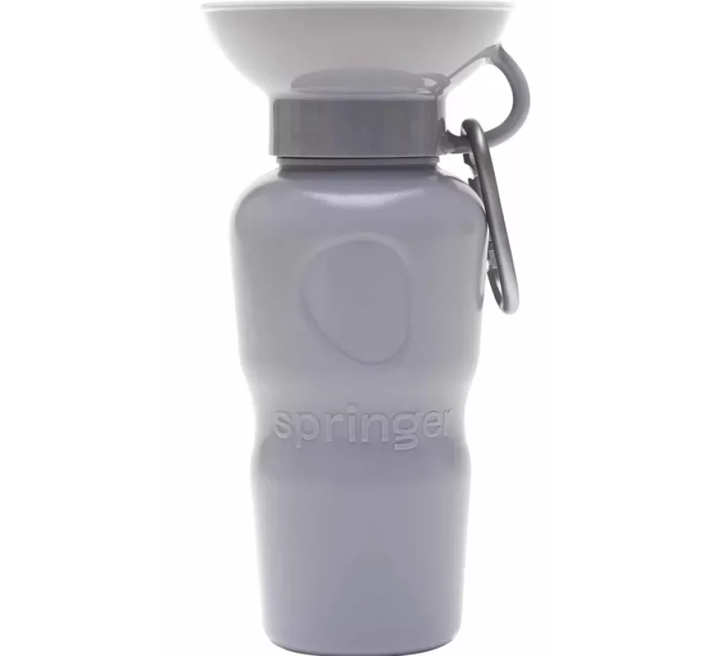 Springer Food Bowl And Water Bowl | Drinking Bottle Dog Classic Grey